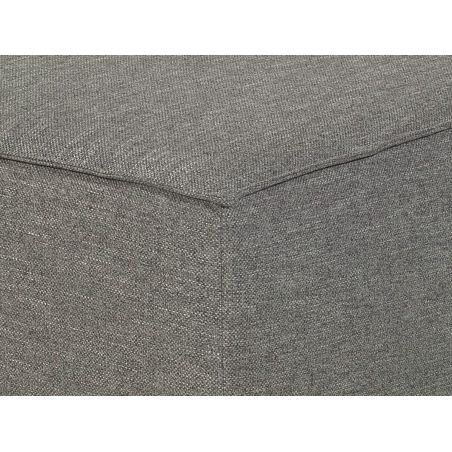 ROMANA Pouf modulable tissu chiné gris clair
