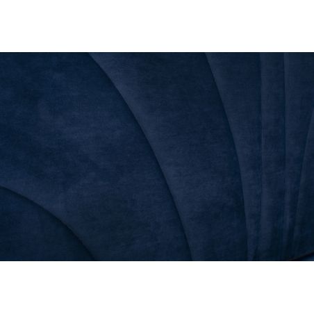 BENJI lit coffre velours bleu nuit 160x200